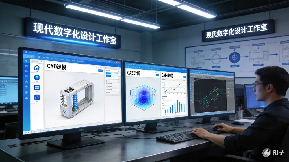 数字化设计工具：CAD/CAE/CAM在现代设计流程中的整合 | 赫兹设计 设计文章-产品设计公司-工业设计公司-产品外观设计-工业产品设计-东莞赫兹 产品设计公司、工业设计公司、产品外观设计